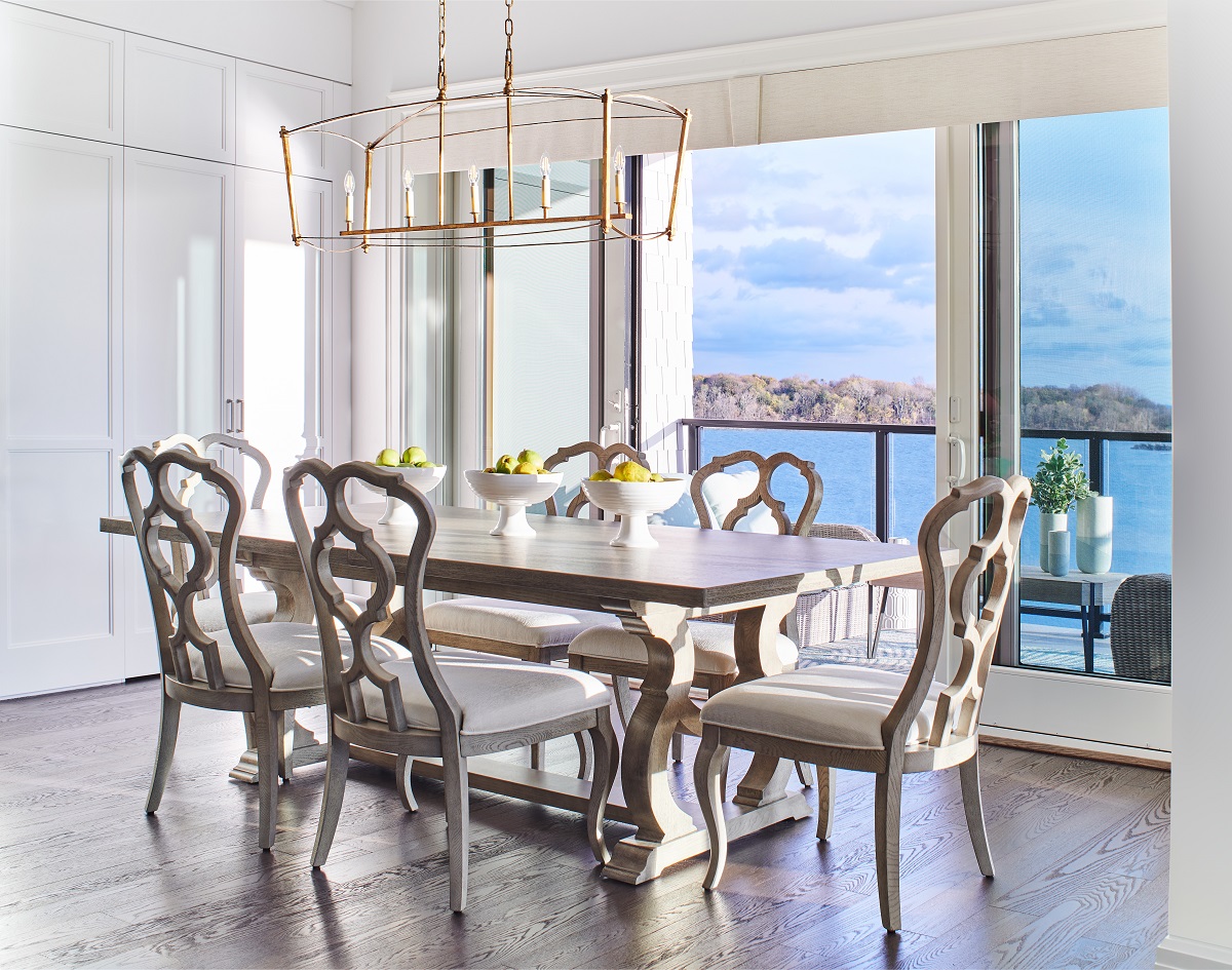 Beautiful Water View Dining Room